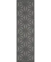 Nourison Home Cozumel CZM01 Onyx 2'2" x 7'6" Runner Rug