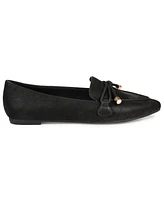 Journee Collection Women's Muriel Bow Detail Pointed Toe Flats