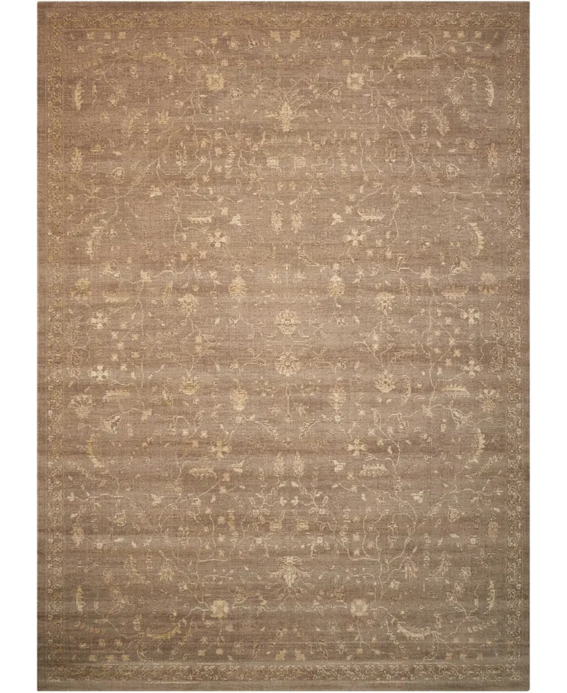 Nourison Home Silken Allure SLK02 Taupe 5'6" x 8' Area Rug