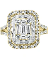 Effy Diamond Cluster Statement Ring (2 ct. t.w.) in 14k Yellow Gold