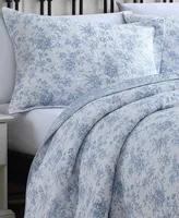 Laura Ashley Walled Garden Reversible Piece Quilt Set