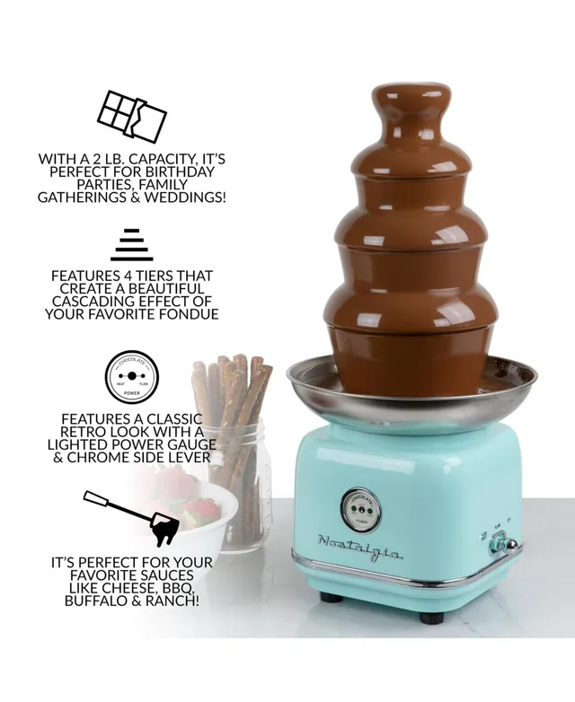 Nostalgia Fps6aq Electric Fondue Pot - Aqua