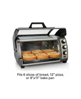 Hamilton Beach Easy Reach Toaster Oven with Roll-Top Door