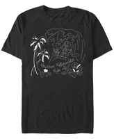 Fifth Sun Men's Stitch Surf Line Art Short Sleeve T-Shirt