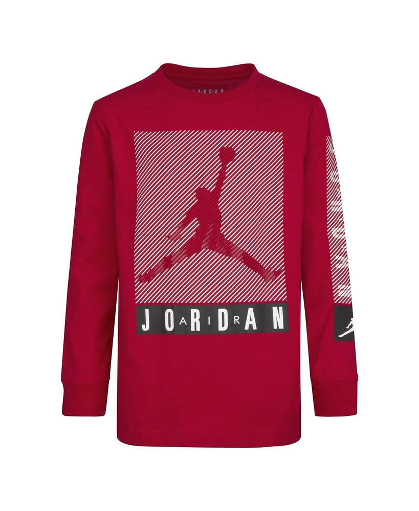 Jordan Big Boys Logo Long Sleeve T-shirt