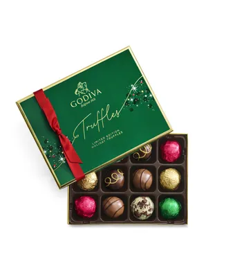 Godiva Holiday Truffle Gift Box, 12 Piece