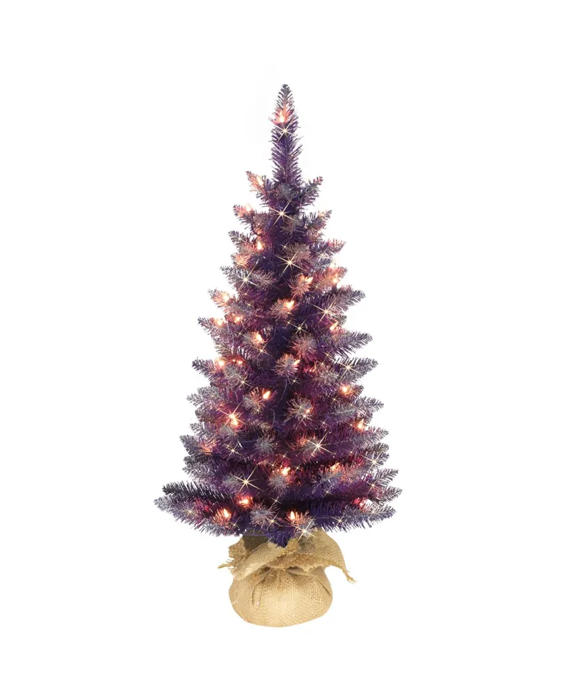 Puleo 3FT Pre-Lit Artificial Christmas Tree