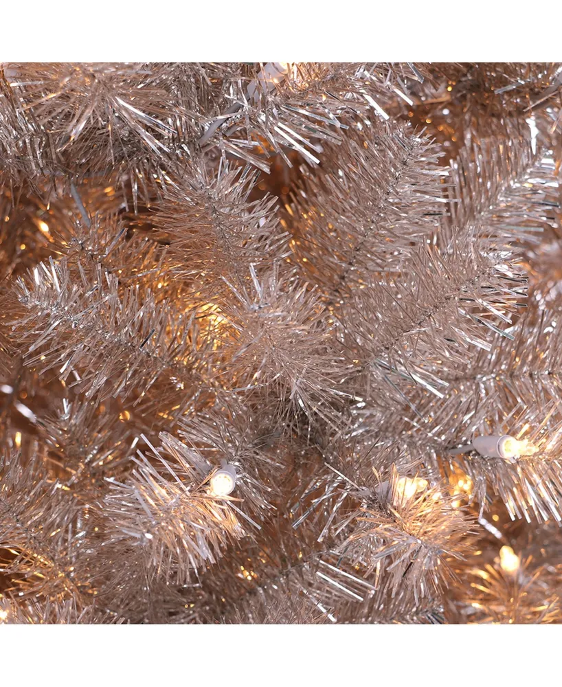 Puleo 4.5" Pre-Lit Artificial Christmas Tree