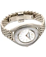 Swarovski Women's Swiss Crystalline Aura Gold-Tone Stainless Steel Pvd Bracelet Watch 35mm