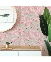 Tempaper Flamingo Peel and Stick Wallpaper