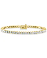 Diamond Tennis Bracelet (1 ct. t.w.) Sterling Silver, 14k Gold-Plated Silver or Rose