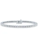 Diamond Tennis Bracelet (1 ct. t.w.) Sterling Silver, 14k Gold-Plated Silver or Rose