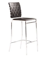 Zuo Criss Cross Counter Chair, Set of 2