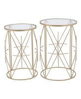 Zuo Hadrian Side Tables, Set of 2