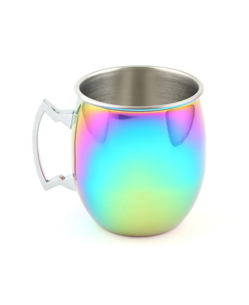 Thirstystone by Cambridge 2 Pack of Rainbow Moscow Mule Mugs, 20 Oz