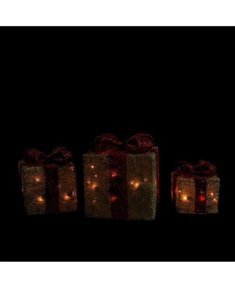 Northlight Lighted Gi Boxes Outdoor Christmas Decorations