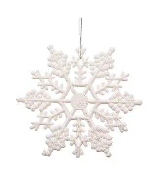 Northlight Club Pack Of Glitter Snowflake Christmas Ornaments
