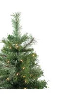 Northlight Pre-Lit Mixed Cashmere Pine Medium Artificial Christmas Tree-Clear Lights