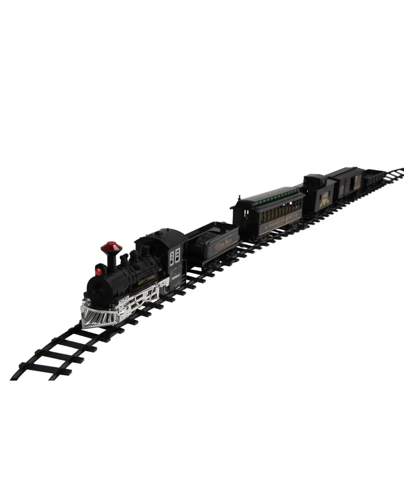 Northlight 16 Piece Battery Operated Lighted and Animated Classic Train Set with Sound