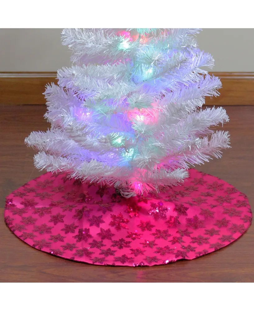 Northlight Sequin Snowflake Mini Christmas Tree Skirt