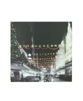 Northlight Led Lighted Christmas On Main Street in Pittsburgh Canvas Wall Art