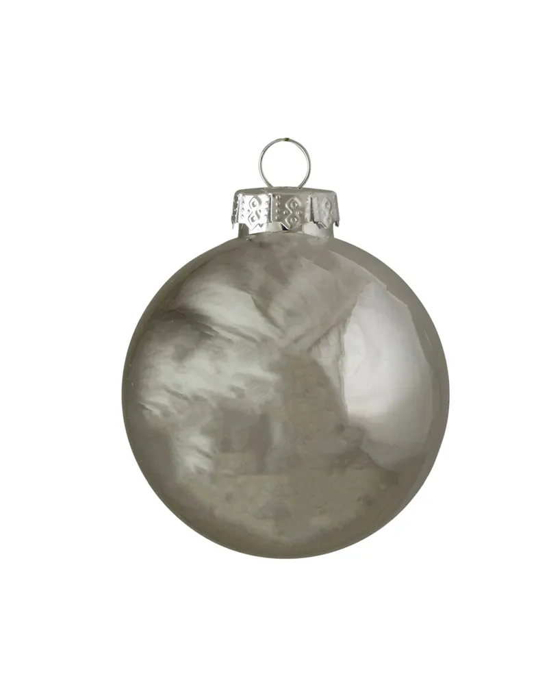 Northlight 40 Count Shiny and Matte Glass Ball Christmas Ornaments