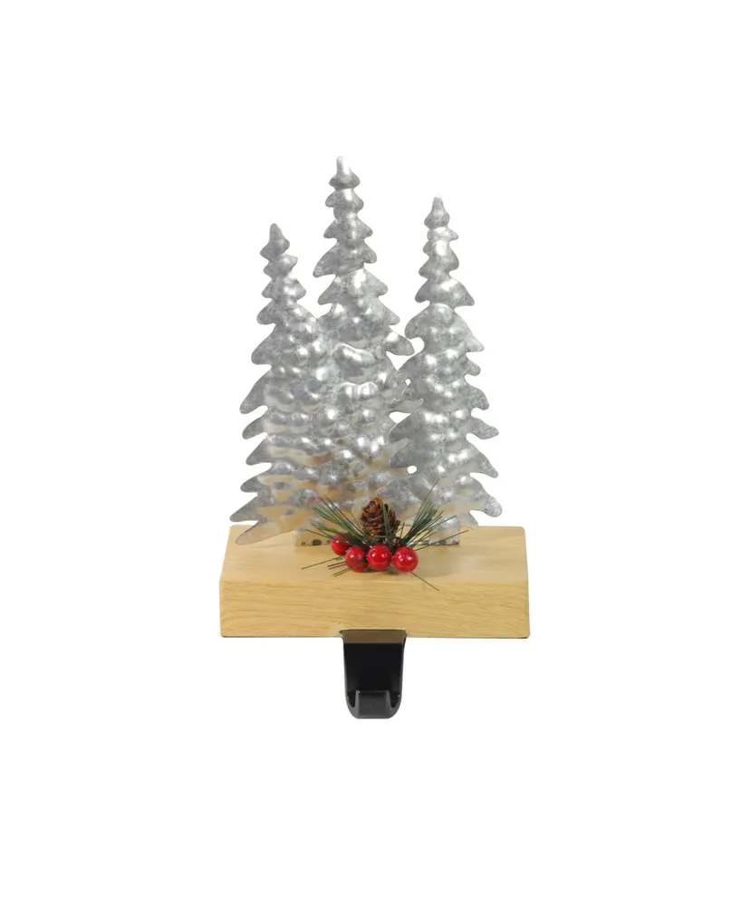 Northlight Wooden Christmas Trees Stocking Holder