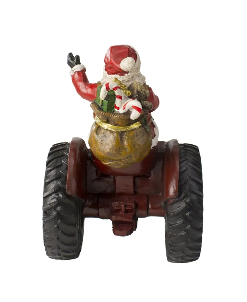 Northlight Rustic Santa Claus on Tractor Tabletop Christmas Figure