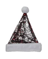 Northlight Reversible Sequined Christmas Santa Hat with Faux Fur Cuff