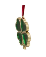 Northlight Luck of The Irish Clover with Crystals Christmas Ornament