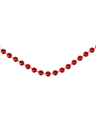 Northlight Shiny Crimson Beaded Artificial Christmas Garland-Unlit