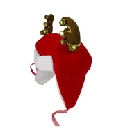 Northlight and Reindeer Antlers Unisex Adult Christmas Trapper Hat Costume Accessory