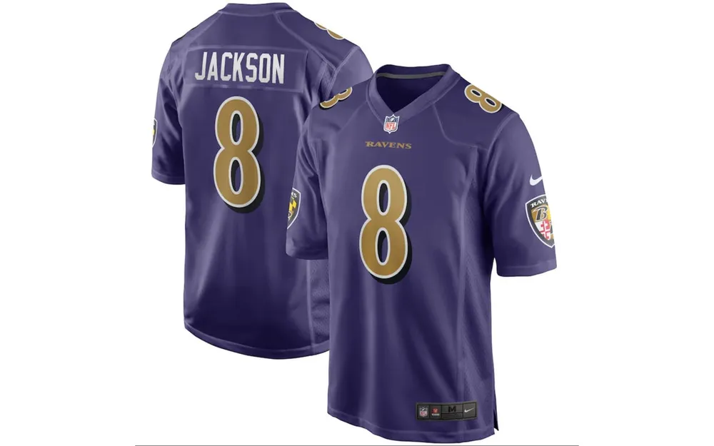 Women's Nike Lamar Jackson Gray Baltimore Ravens Atmosphere Fashion Game Jersey