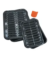 Range Kleen 2 Pieces Broiler Pan Set with 1 Scrape