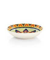 Elama Zen Mozaik 16 Piece Luxurious Stoneware Dinnerware Set