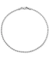 Giani Bernini Beaded Link Ankle Bracelet in 18k Gold-Plated Sterling Silver or Sterling Silver, Created for Macy's