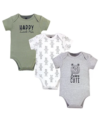 Hudson Baby Baby Boys Cotton Bodysuits 3pk