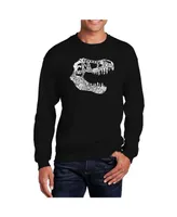 La Pop Art Men's Word Trex Crewneck Sweatshirt