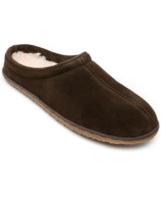 Minnetonka Men's Taylor Suede Clog Slide Slippers