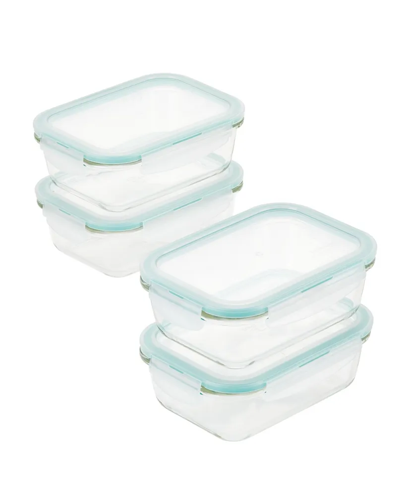 Lock n Lock Purely Better™ Glass 8-Pc. Rectangular 14-Oz. Food Storage  Containers - Macy's