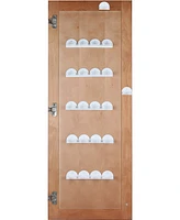 Spice Rack 36 Spice Gripper- Spice Racks Strips Cabinet Door - Use Spice Clips for Spice Organizer - Stick or Screw Spice Storage Spice Clips