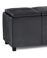 Simpli Home Avalon Storage Ottoman