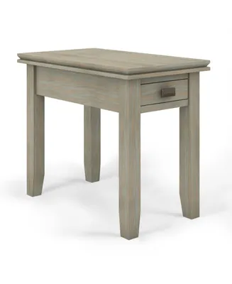 Simpli Home Artisan Solid Wood Narrow Side Table