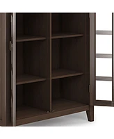 Simpli Home Artisan Solid Wood Medium Storage Cabinet