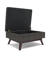 Simpli Home Owen Coffee Table Storage Ottoman