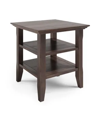 Simpli Home Acadian Solid Wood End Table
