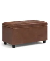 Cosmopolitan Contemporary Rectangle Storage Ottoman