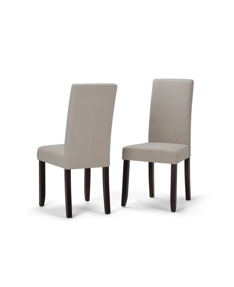 Simpli Home Acadian Parson Dining Chair, Set of 2