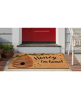 Liora Manne' Natura Honey I'm Home l Neutral 2' x 3' Outdoor Area Rug