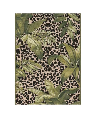 Liora Manne' Marina Safari Green 3'3" x 4'11" Outdoor Area Rug